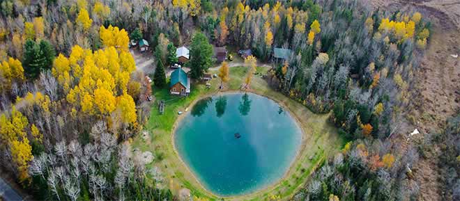 aerial of camp